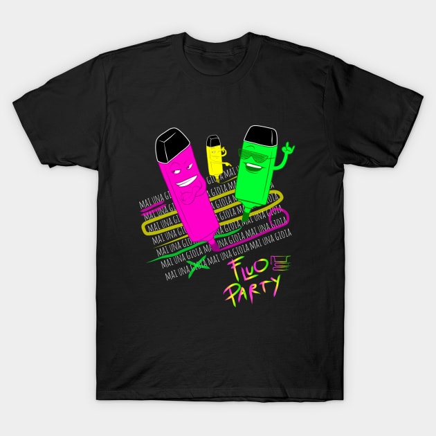 Fluo Party #mainagioia T-Shirt by LVTU